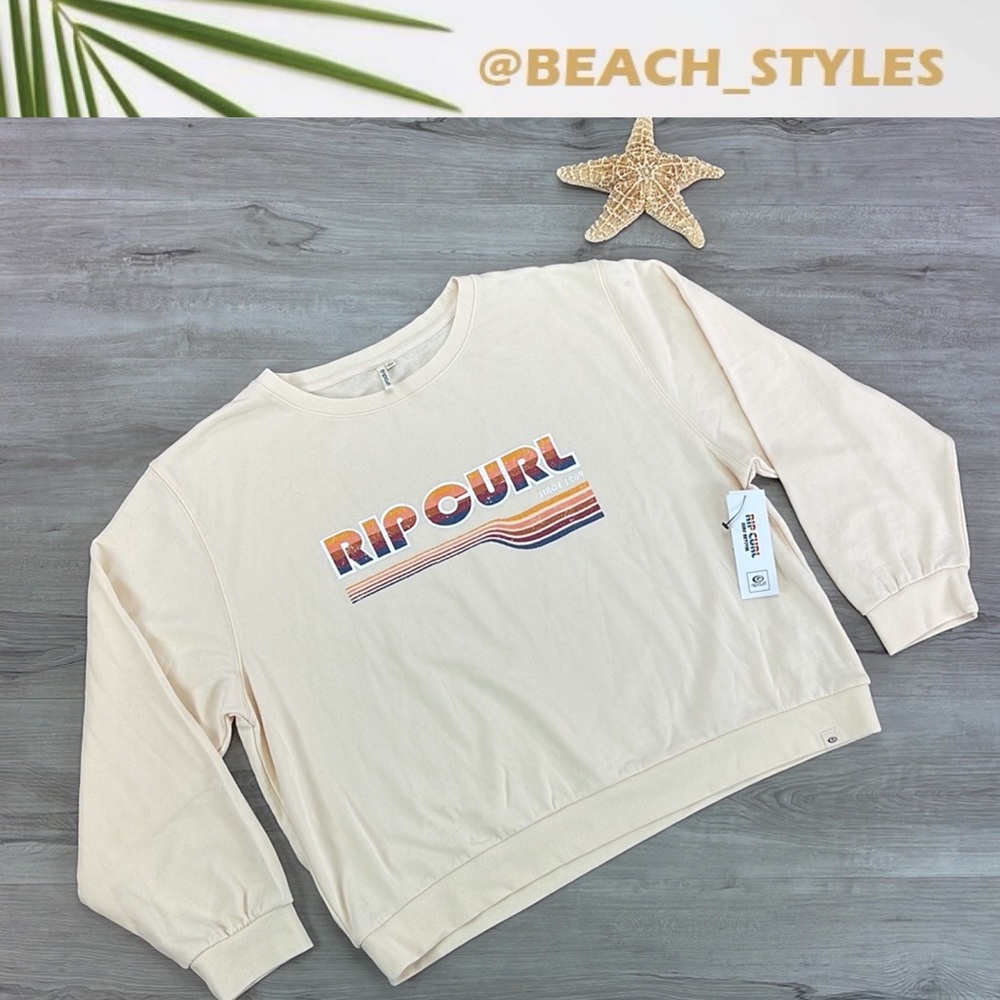 🔆RIP CURL🔆GOLDEN DAYS SWEATSHIRT CREW - Picture 1 of 10